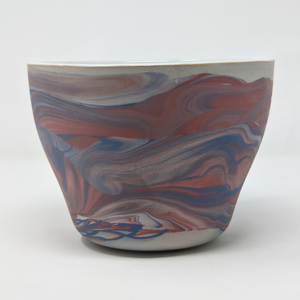 Swirling Dervish #012 64oz Large Porcelain Bowl